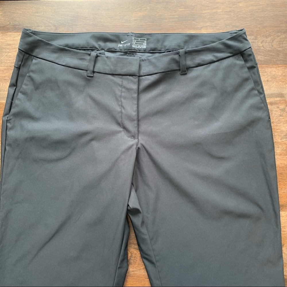 Nike Dri Fit Golf Pants, Straight Leg, Black, sz 14